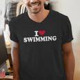 I Love Swimming Men's V-Neck T-Shirt I Love Swimming Men's V-Neck T-Shirt