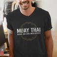 Muay Thai Begins And Ends With Respect Martial Arts Men's V-Neck T-Shirt