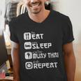 Muay Thai Boxing Thai Boxer Thai Kickboxing Men's V-Neck T-Shirt