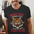Muay Thai Thai Boxing Men's V-Neck T-Shirt