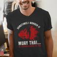 Muay Thai Boxing Teacher Kickboxing Martial Arts Instructor Men's V-Neck T-Shirt Muay Thai Boxing Teacher Kickboxing Martial Arts Instructor Men's V-Neck T-Shirt