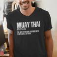 Muay Thai Definition Muay Thai Men's V-Neck T-Shirt