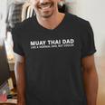Muay Thai Father Muay Thai Dad Men's V-Neck T-Shirt Muay Thai Father Muay Thai Dad Men's V-Neck T-Shirt