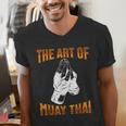 Muay Thai Fighter The Art Of Muay Thai Men's V-Neck T-Shirt