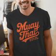 Muay Thai Fighting Muay Thai Coach Men's V-Neck T-Shirt Muay Thai Fighting Muay Thai Coach Men's V-Neck T-Shirt