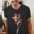 Muay Thai Girl Anime Japan Thaiboxer Kickboxing Muay Thai Men's V-Neck T-Shirt Muay Thai Girl Anime Japan Thaiboxer Kickboxing Muay Thai Men's V-Neck T-Shirt