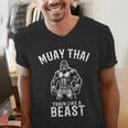 Muay Thai Gorilla Kickboxing And Gorilla Thai Boxing Men's V-Neck T-Shirt Muay Thai Gorilla Kickboxing And Gorilla Thai Boxing Men's V-Neck T-Shirt