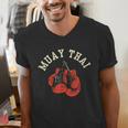 Muay Thai Hobby Boxing Fighter Martial Arts Men's V-Neck T-Shirt Muay Thai Hobby Boxing Fighter Martial Arts Men's V-Neck T-Shirt