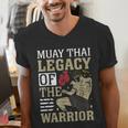 Muay Thai Legacy Of The Warrior Muay Thai Men's V-Neck T-Shirt Muay Thai Legacy Of The Warrior Muay Thai Men's V-Neck T-Shirt