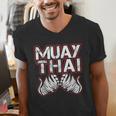 Muay Thai Lover For Fight Fans Men's V-Neck T-Shirt