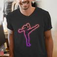 Muay Thai Martial Arts Kickboxer Women Girls Kickboxing Men's V-Neck T-Shirt