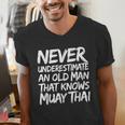 Muay Thai For Men Boys Dad Mixed Martial Arts Men's V-Neck T-Shirt Muay Thai For Men Boys Dad Mixed Martial Arts Men's V-Neck T-Shirt