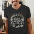 Muay Thai Because You Run Might Out Of Ammo Thai Boxing Men's V-Neck T-Shirt Muay Thai Because You Run Might Out Of Ammo Thai Boxing Men's V-Neck T-Shirt