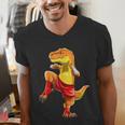 Muay Thai T-Rex Thai Boxing Men's V-Neck T-Shirt Muay Thai T-Rex Thai Boxing Men's V-Neck T-Shirt