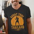 Muay Thai Thailand 1968 Slogan Sport Men's V-Neck T-Shirt