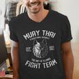 Muay Thai Wolf Fight Team Nak Muay Kickboxing Men's V-Neck T-Shirt