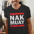 Nak Muay Thai Fighter Men's V-Neck T-Shirt