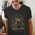 Old School Muay Thai Student Thai Boxing Fighter Men's V-Neck T-Shirt Old School Muay Thai Student Thai Boxing Fighter Men's V-Neck T-Shirt