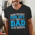 Pool Guy And Pool Dad Men Swimming Pool Owner Men's V-Neck T-Shirt Pool Guy And Pool Dad Men Swimming Pool Owner Men's V-Neck T-Shirt
