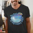The Pool Is My Happy PlaceShirt Summer Swimming Tee Men's V-Neck T-Shirt The Pool Is My Happy PlaceShirt Summer Swimming Tee Men's V-Neck T-Shirt