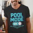 Pool Mode On Summer Swimming Vacation Men's V-Neck T-Shirt Pool Mode On Summer Swimming Vacation Men's V-Neck T-Shirt