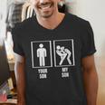 Your Son My Son Dad Father Mom Mother Muay Thai Men's V-Neck T-Shirt Your Son My Son Dad Father Mom Mother Muay Thai Men's V-Neck T-Shirt