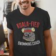 Swim Coach Saying Cute Swimming Coach Appreciation Men's V-Neck T-Shirt Swim Coach Saying Cute Swimming Coach Appreciation Men's V-Neck T-Shirt