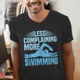 Swim Coach Swim Training Swimming Sport Men's V-Neck T-Shirt Swim Coach Swim Training Swimming Sport Men's V-Neck T-Shirt