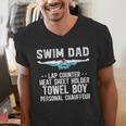 Swim Dad Definition Swimming Dad Of A Swimmer Dad Men's V-Neck T-Shirt Swim Dad Definition Swimming Dad Of A Swimmer Dad Men's V-Neck T-Shirt