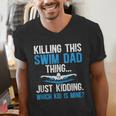 This Swim Dad Thing Swimming Dad Of A Swimmer Father Men's V-Neck T-Shirt This Swim Dad Thing Swimming Dad Of A Swimmer Father Men's V-Neck T-Shirt