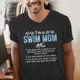 Swim Mom Definition Swimming Mom Of A Swimmer Mama Men's V-Neck T-Shirt Swim Mom Definition Swimming Mom Of A Swimmer Mama Men's V-Neck T-Shirt