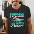 Swim Swimmers Swimming Men's V-Neck T-Shirt Swim Swimmers Swimming Men's V-Neck T-Shirt