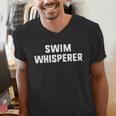 Swim Whisperer Swimming Coach Teacher Instructor Men's V-Neck T-Shirt Swim Whisperer Swimming Coach Teacher Instructor Men's V-Neck T-Shirt
