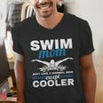 Swimmer Mother Swimming Women Swim Mom Like A Normal Mom Men's V-Neck T-Shirt Swimmer Mother Swimming Women Swim Mom Like A Normal Mom Men's V-Neck T-Shirt