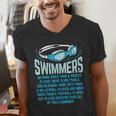 Swimmers Do More Kicks I For Swimming Lovers Men's V-Neck T-Shirt Swimmers Do More Kicks I For Swimming Lovers Men's V-Neck T-Shirt