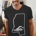 Swimming Apparel Mississippi Swimmer Training Men's V-Neck T-Shirt Swimming Apparel Mississippi Swimmer Training Men's V-Neck T-Shirt