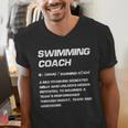 Swimming Coach Definition Swimming Instructor Men's V-Neck T-Shirt