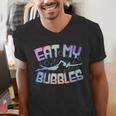Swimming Eat My Bubbles Swim Watercolour Men's V-Neck T-Shirt Swimming Eat My Bubbles Swim Watercolour Men's V-Neck T-Shirt
