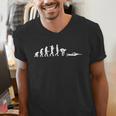 Swimming Evolution For Swimmers Men's V-Neck T-Shirt Swimming Evolution For Swimmers Men's V-Neck T-Shirt