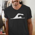 Swimming Float Men's V-Neck T-Shirt Swimming Float Men's V-Neck T-Shirt