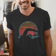 Swimming Retro Vintage 80s Style Swimmer Men's V-Neck T-Shirt