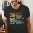 Swimming Saying Swim Swimmer Men's V-Neck T-Shirt