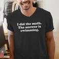 Swimming Or Swimmer Swim Coach Men Women Girls Boys Men's V-Neck T-Shirt Swimming Or Swimmer Swim Coach Men Women Girls Boys Men's V-Neck T-Shirt