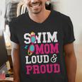 Swimming Swimmer Swim Mom Men's V-Neck T-Shirt