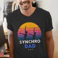 Synchronized Swimming Synchro Dad Men's V-Neck T-Shirt Synchronized Swimming Synchro Dad Men's V-Neck T-Shirt