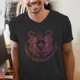 Thai Tattoo Twin Tiger Sak Yant Muay Thai Thailand Graphic Men's V-Neck T-Shirt
