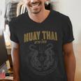 Twin Tiger Sak Yant Muay Thai Tank Top Men's V-Neck T-Shirt Twin Tiger Sak Yant Muay Thai Tank Top Men's V-Neck T-Shirt