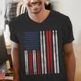 USA Flag Drumsticks Drum Kit Men's V-Neck T-Shirt USA Flag Drumsticks Drum Kit Men's V-Neck T-Shirt