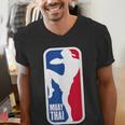 Vintage Muay Thai Fighter MMA Street Fight Kickboxing Club Men's V-Neck T-Shirt