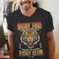 Vintage Muay Thai Twin Tiger Art Of 8 Limbs Men's V-Neck T-Shirt Vintage Muay Thai Twin Tiger Art Of 8 Limbs Men's V-Neck T-Shirt